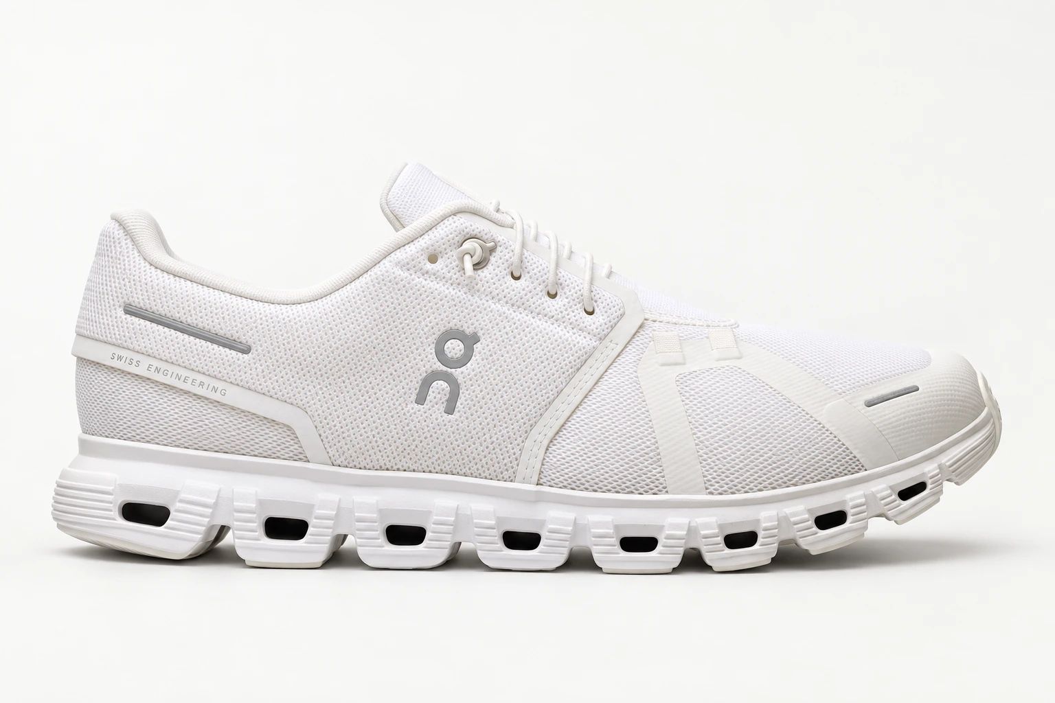 On Cloud 6 in White / White, side view